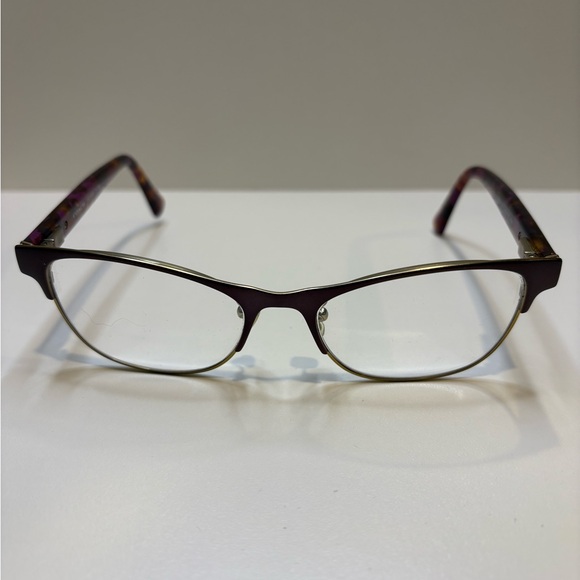 Coach Eyeglasses Frames HC5074 / 9241 (Satin Prpl Gold/Prpl Confetti) 52•17•135 - Picture 3 of 15